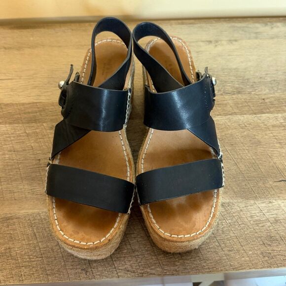 Rag & Bone Women's August Espadrille Wedge Platform Sandals size 38 - Picture 2 of 7